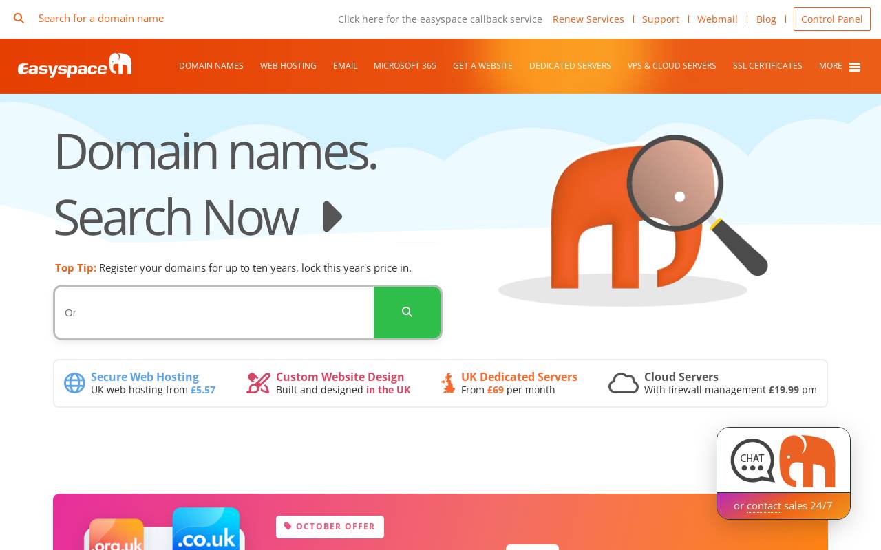 Easyspace 官网截图